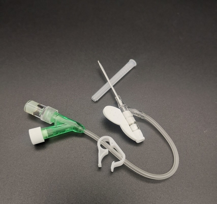 Type jetable vert transfusion sanguine de la canule Y d'Iv 18G chirurgicale d'infusion de cathéter