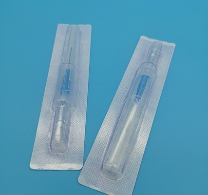 Catéters à cannule IV à usage unique Satefy Type Gauge 22G Bleu profond CE ISO13485