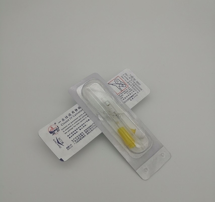 Type de la pression positive Y 24 canules jaune jetable d'Iv pour l'infusion néonatale pédiatrique
