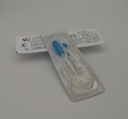 type de 22G Y pression positive d'Iv d'infusion courante bleue jetable de canule pour des adultes