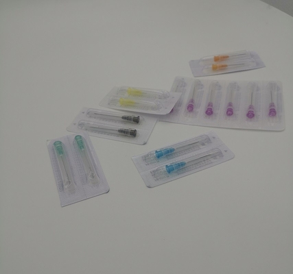 Aiguilles jetables jaune-clair de seringue inclinées pour l'injection hors du diamètre 2.7mm 12G
