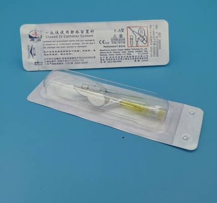 24G 	Infusion néonatale pédiatrique jaune à papillon de la canule IV jetable
