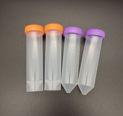 Tube à centrifuger conique gradué de couvercle à visser des consommables 50ml de laboratoire médical d'irradiation d'ordre technique