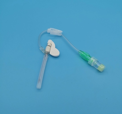 Transfusion sanguine chirurgicale jetable d'infusion de canule à papillon verte d'Iv 18G