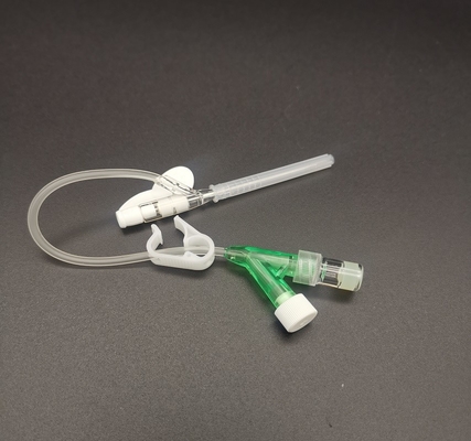 Type jetable vert transfusion sanguine de la canule Y d'Iv 18G chirurgicale d'infusion de cathéter