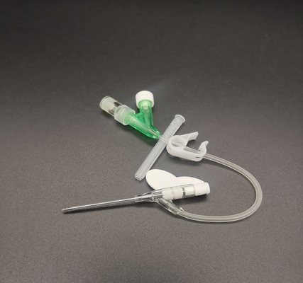 Type jetable vert transfusion sanguine de la canule Y d'Iv 18G chirurgicale d'infusion de cathéter