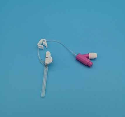 Type rose jetable de pression positive de 20G Y canule de cathéter d'Iv pour la transfusion sanguine d'infusion de secours