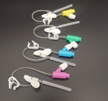 Pourpre 304 Cannule IV jetable de type Y 26G Pression positive pour les petits vaisseaux sanguins