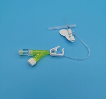 24G jetable Y dactylographier le cathéter jaune d'Iv pour l'infusion néonatale pédiatrique