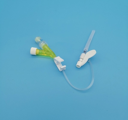 24G jetable Y dactylographier le cathéter jaune d'Iv pour l'infusion néonatale pédiatrique