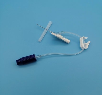 type jetable de pression positive du papillon 22G infusion courante de canule d'Iv pour des adultes bleus