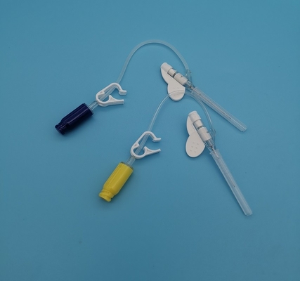 type jetable de pression positive du papillon 22G infusion courante de canule d'Iv pour des adultes bleus