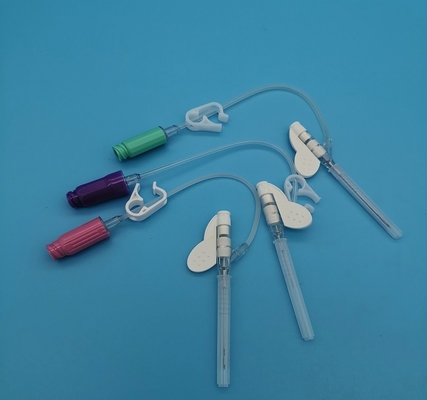 type pourpre minuscule de pression positive du papillon 26G de vaisseaux sanguins de canule jetable d'Iv