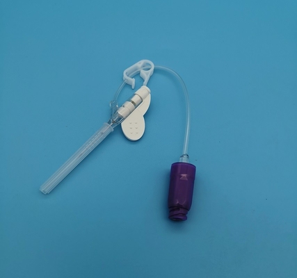 type pourpre minuscule de pression positive du papillon 26G de vaisseaux sanguins de canule jetable d'Iv