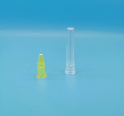 Aiguilles jetables jaune-clair de seringue inclinées pour l'injection hors du diamètre 2.7mm 12G