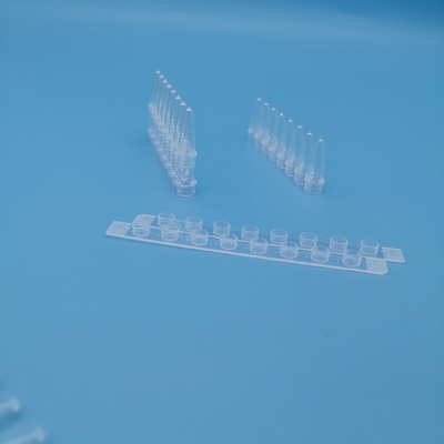 8 tubes à centrifuger blancs du tube 0.2ml d'ACP de bande 125 bâtons/boîte pour l'extraction d'ADN