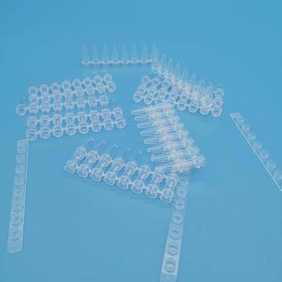 8 tubes à centrifuger blancs du tube 0.2ml d'ACP de bande 125 bâtons/boîte pour l'extraction d'ADN