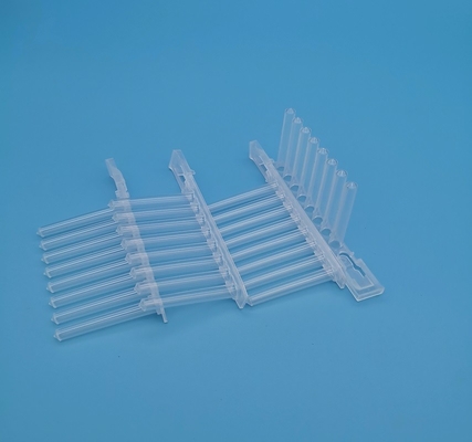 l'ACP du puits 2.2ml profond plaque le polypropylène 8 transparents même l'ensemble d'aiguille que magnétique a dirigé inférieur