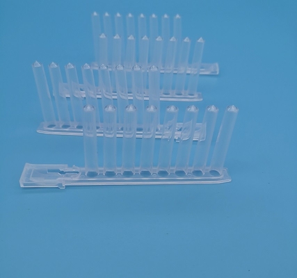 l'ACP du puits 2.2ml profond plaque le polypropylène 8 transparents même l'ensemble d'aiguille que magnétique a dirigé inférieur