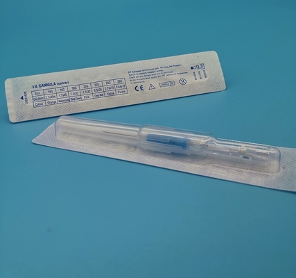 Catéters pour un seul patient Type Satefy Aiguilles jetables pour perçage 20G Rose CE ISO13485