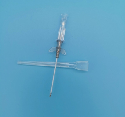 Canule de cathéter IV de sécurité jaune 24G avec petites ailes CE ISO