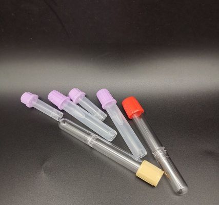 les tubes capillaires transparents inférieurs de sang de l'astuce 1.5ml ont placé non stérilisé